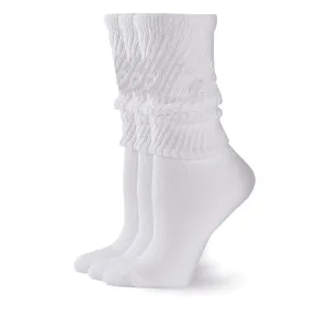 3-Pack Slouchy Crew Socks - Soft and Casual Comfort