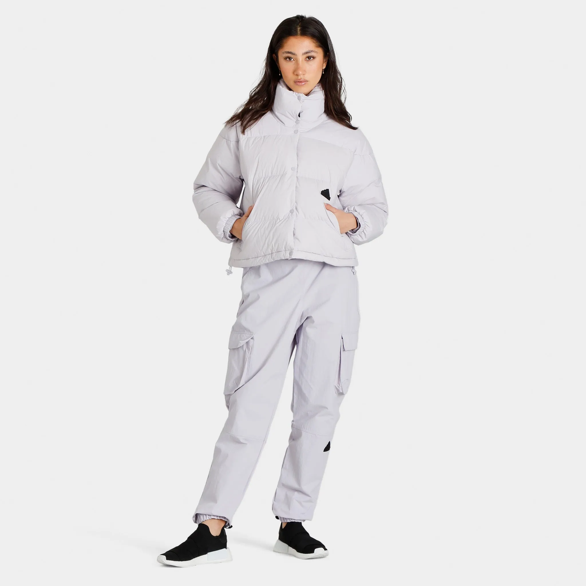 adidas Women's Sportswear Cargo Pants Silver Dawn / Black