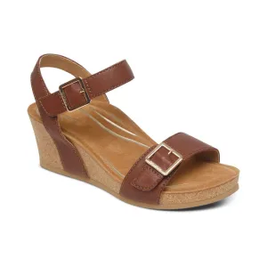 Aetrex Lexa Quarter Strap Wedge Women's