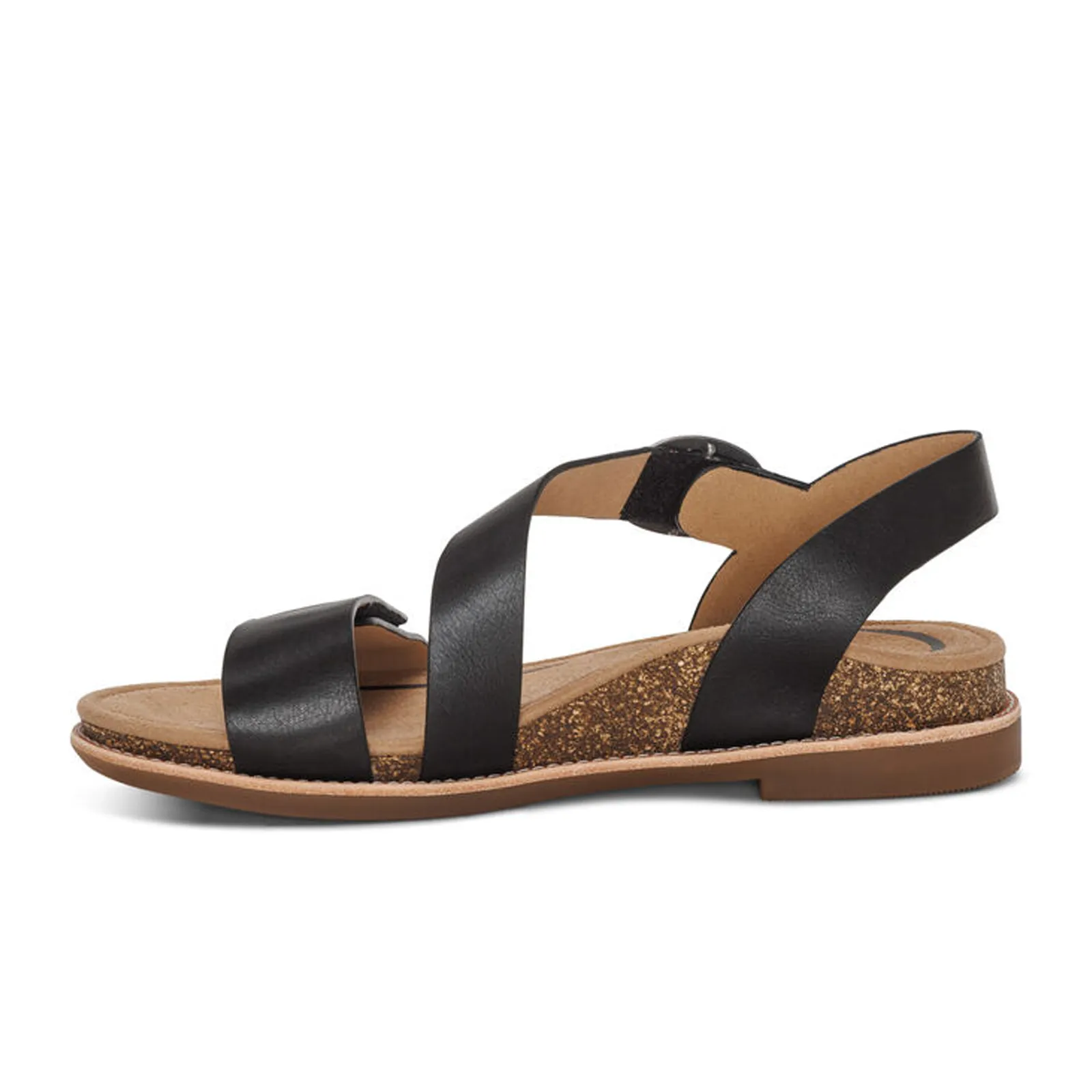 Aetrex Tamara Backstrap Sandal (Women) - Black