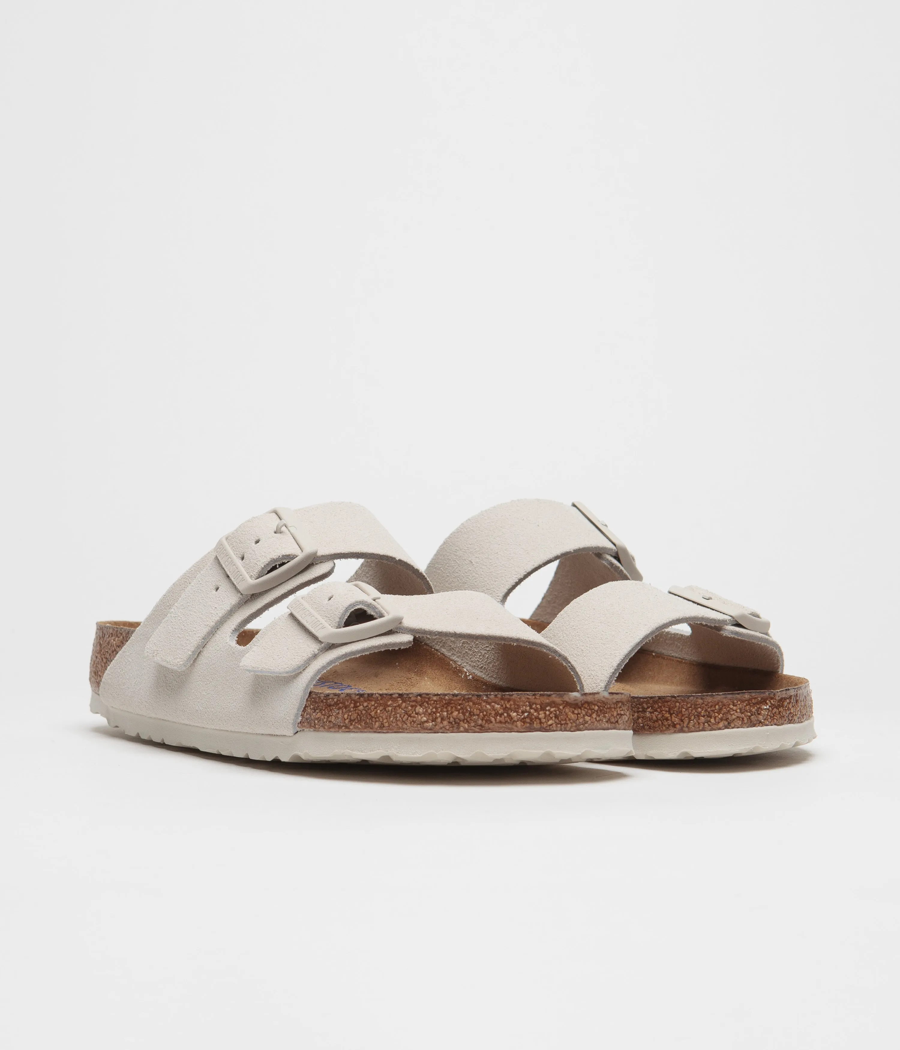 Birkenstock Arizona SFB Sandals - Antique White