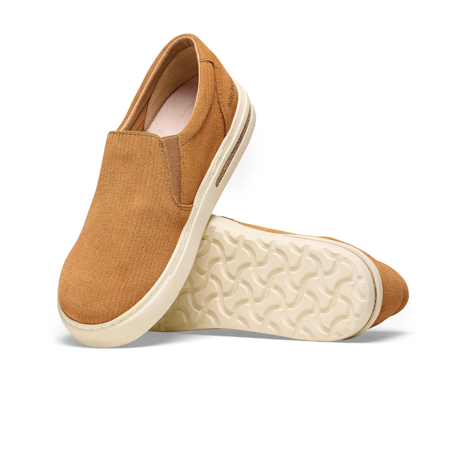 Birkenstock Oswego Narrow Slip On Sneaker (Women) - Corduroy Cork Brown