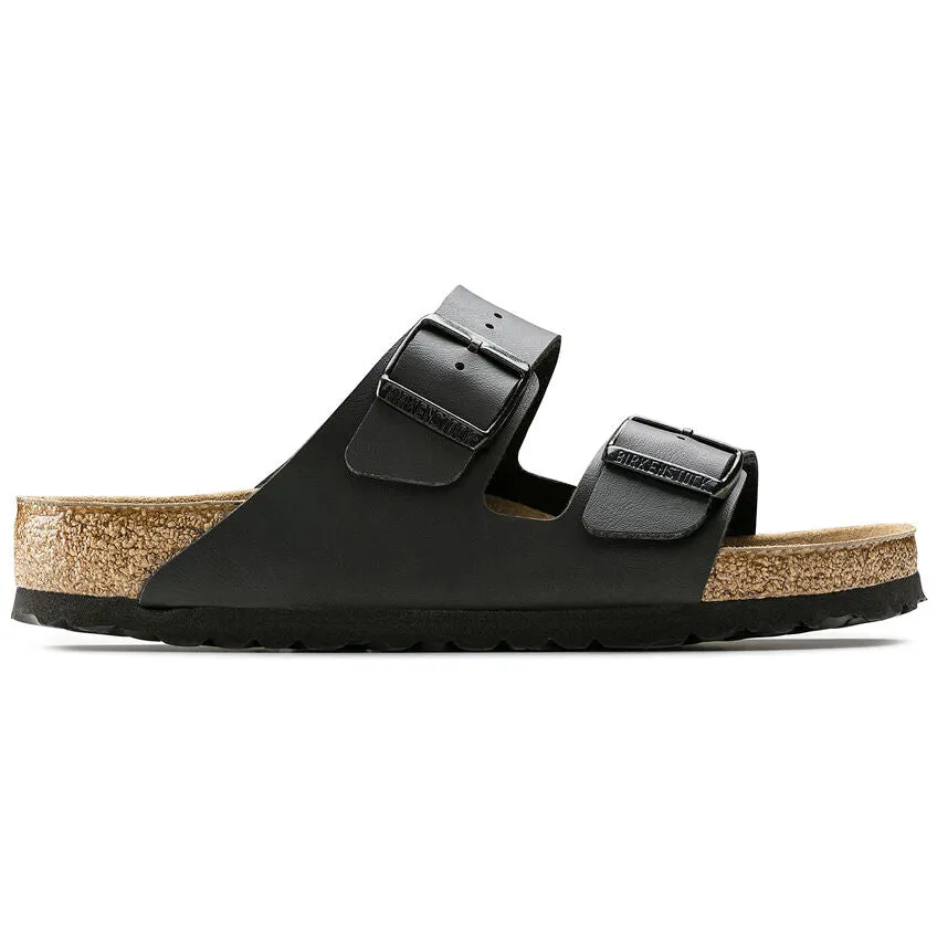 Birkenstock UNISEX Arizona Soft Footbed Birko-Flor (Black - Wide Fit)