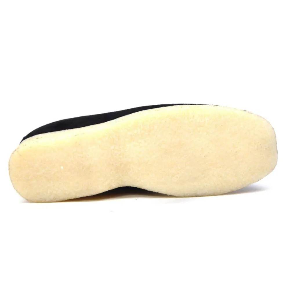 British Walkers Stone Pattern Men's Suede Crepe Sole Slip On Shoes