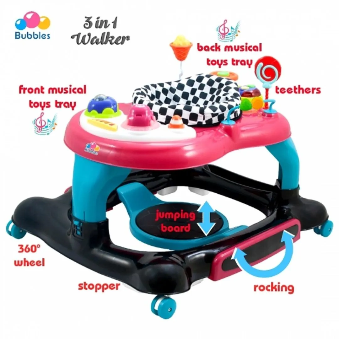 Bubbles 3 in 1 Baby Walker