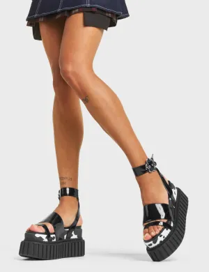 Buckaroo Chunky Platform Creeper Sandals