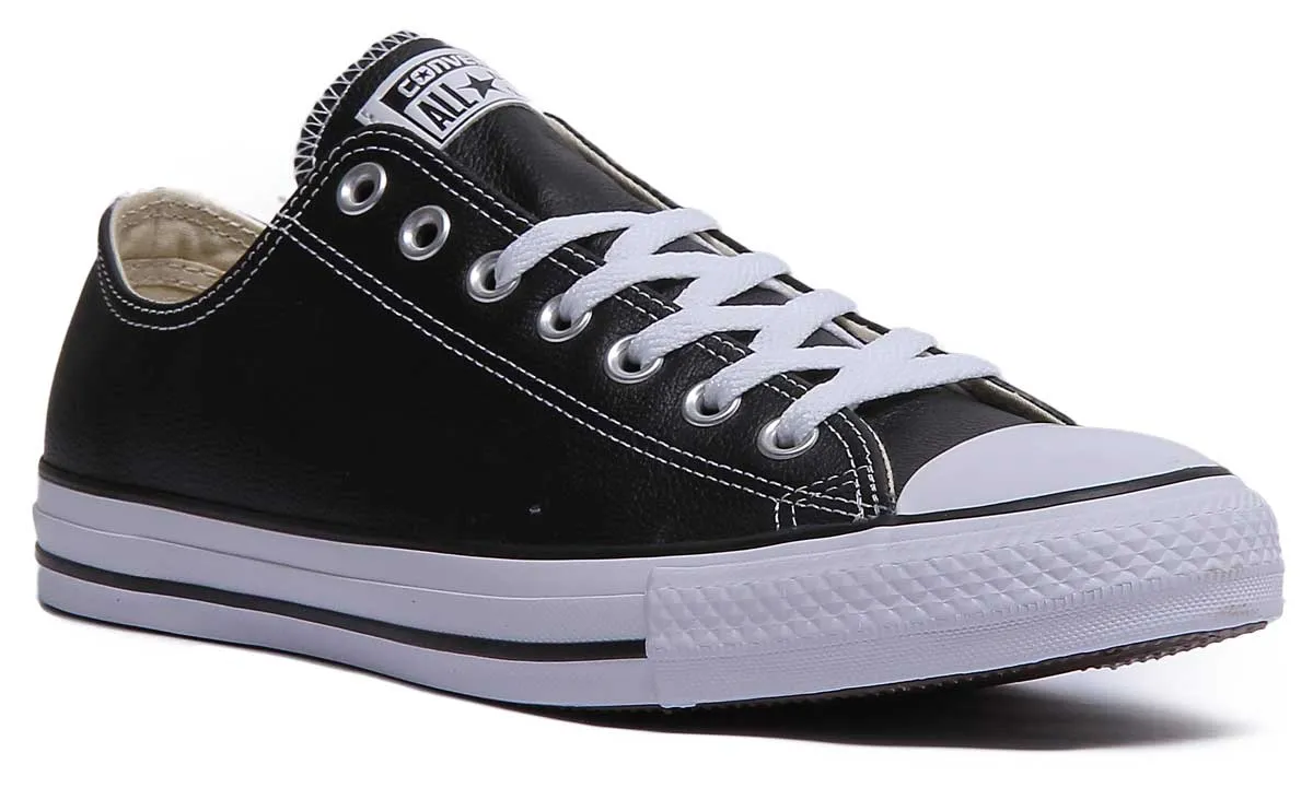 Converse 132174 CT All Star Low Leather Trainer In Black