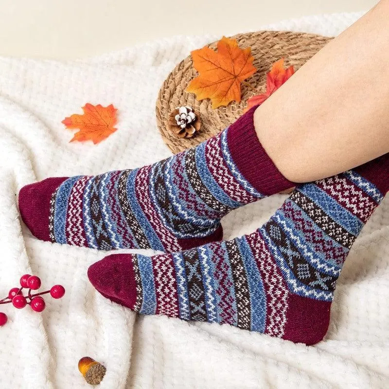 Cozy Winter Wool Blend Socks – Warmth and Comfort