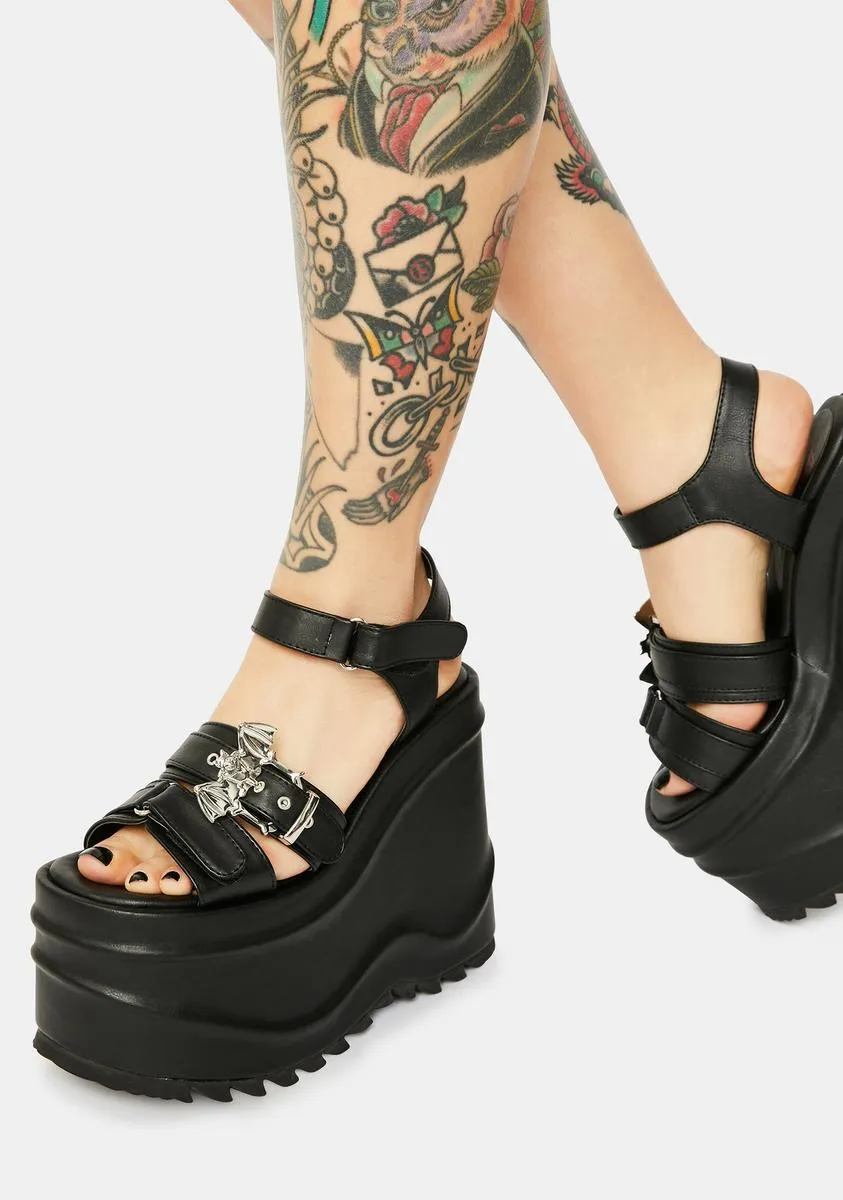 Creature Of Hell Platform Sandals