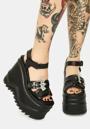 Creature Of Hell Platform Sandals