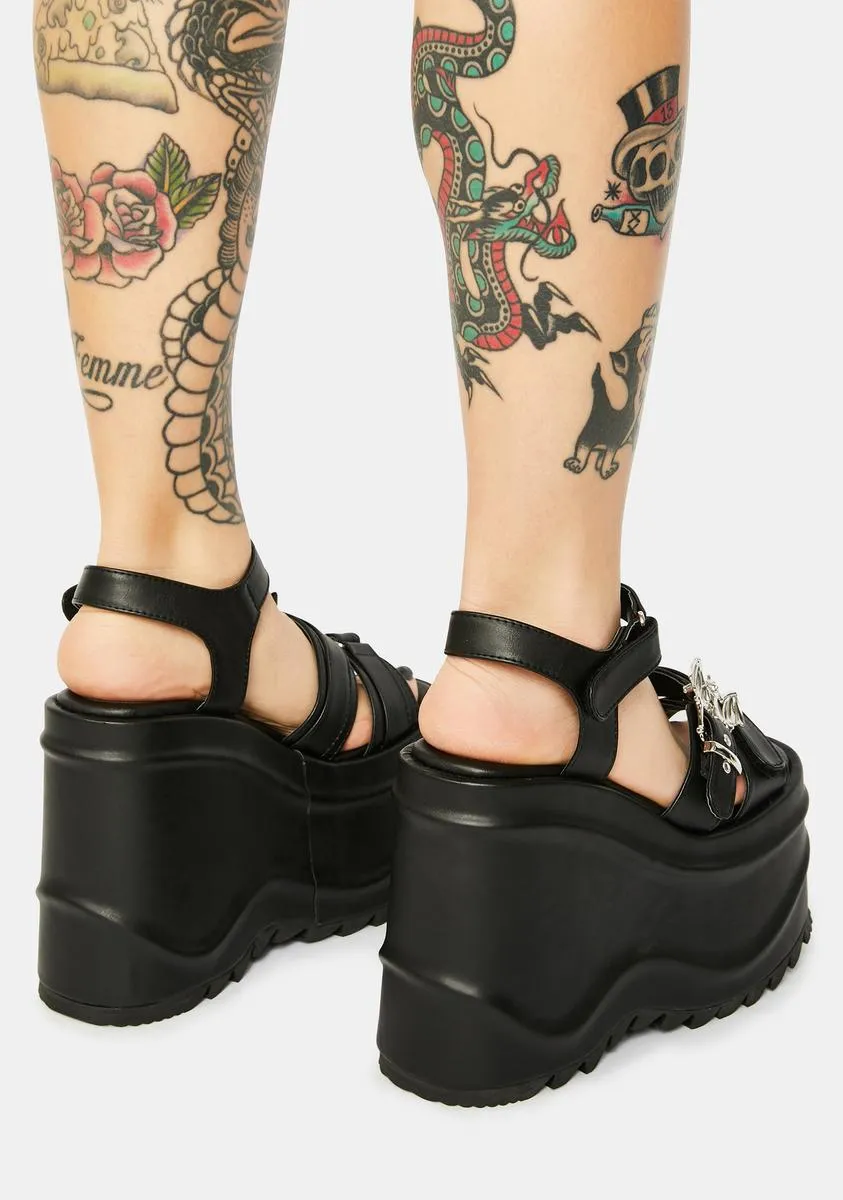 Creature Of Hell Platform Sandals