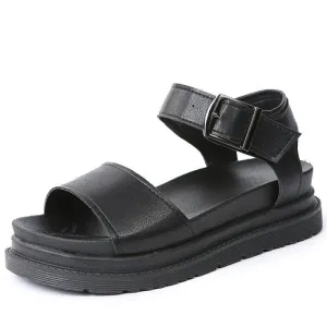 Dual Straps Platform Sandal