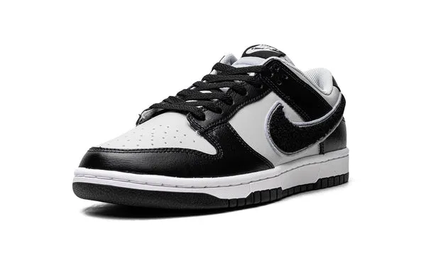 Dunk Low Chenille Swoosh Black Grey Sale