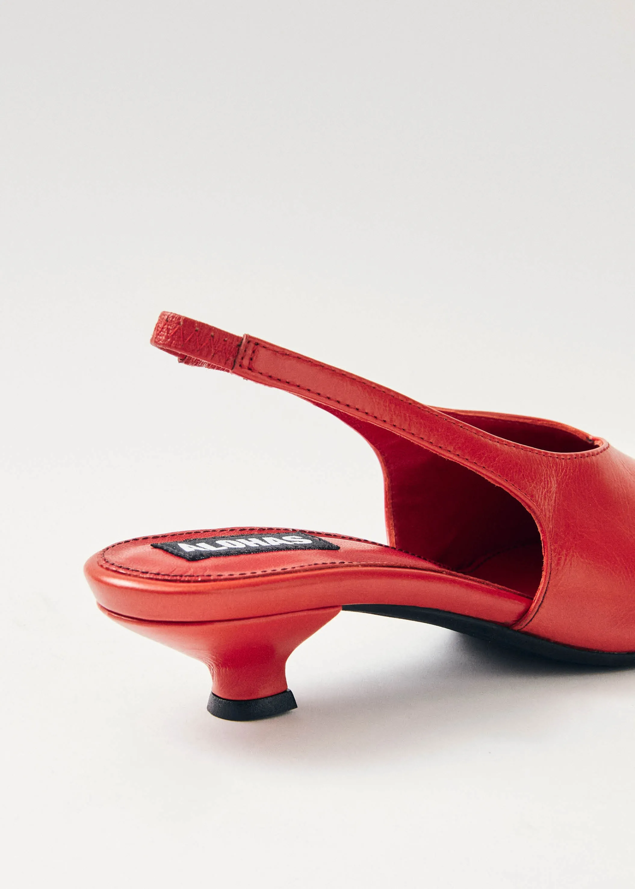 Eros Red Leather Pumps