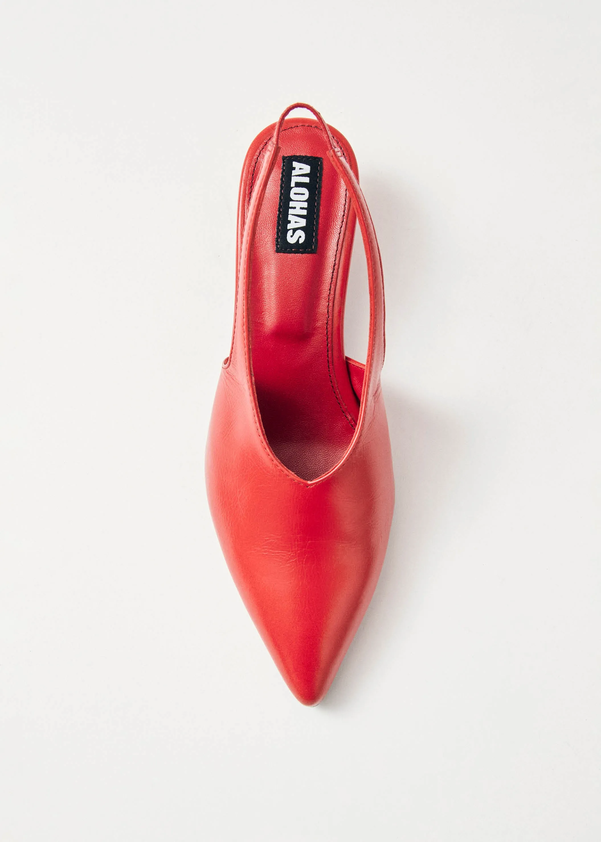 Eros Red Leather Pumps