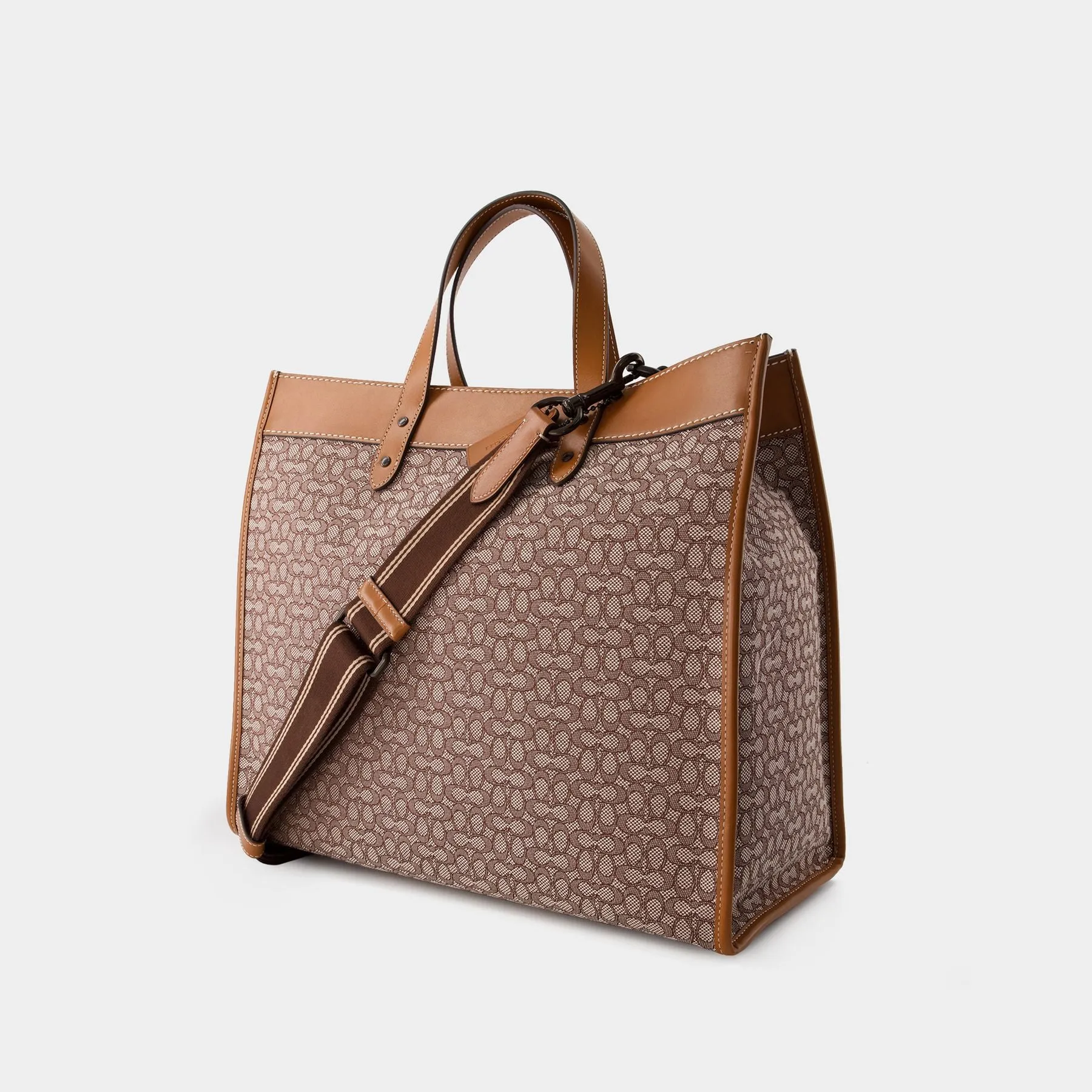 Field 40 Tote Bag - Coach - Leather - Cocoa