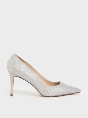 Glitter Stiletto Heel Pumps