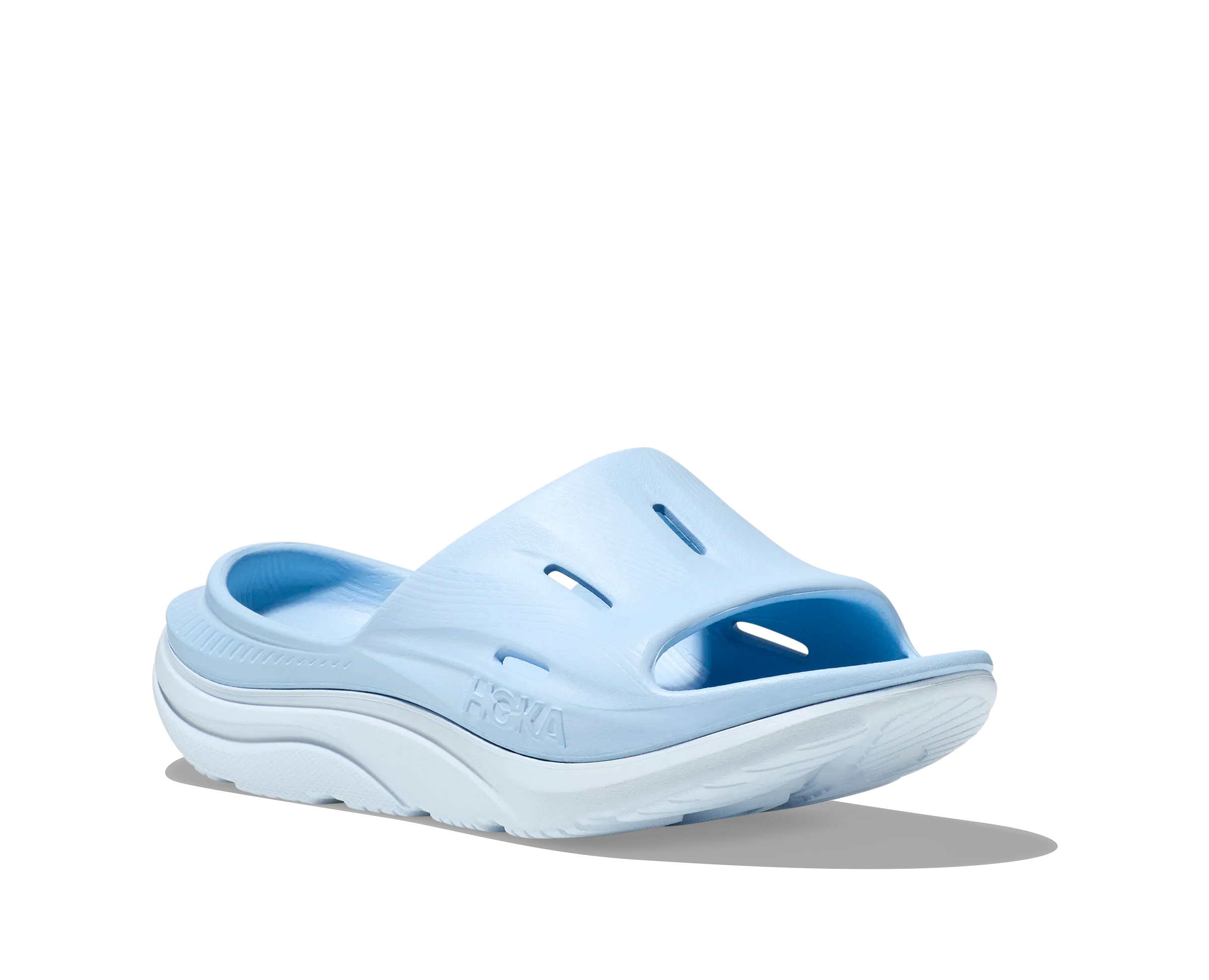 Hoka All Gender/Unisex Ora Recovery Slide 3 Color: Ice Water/Airy Blue