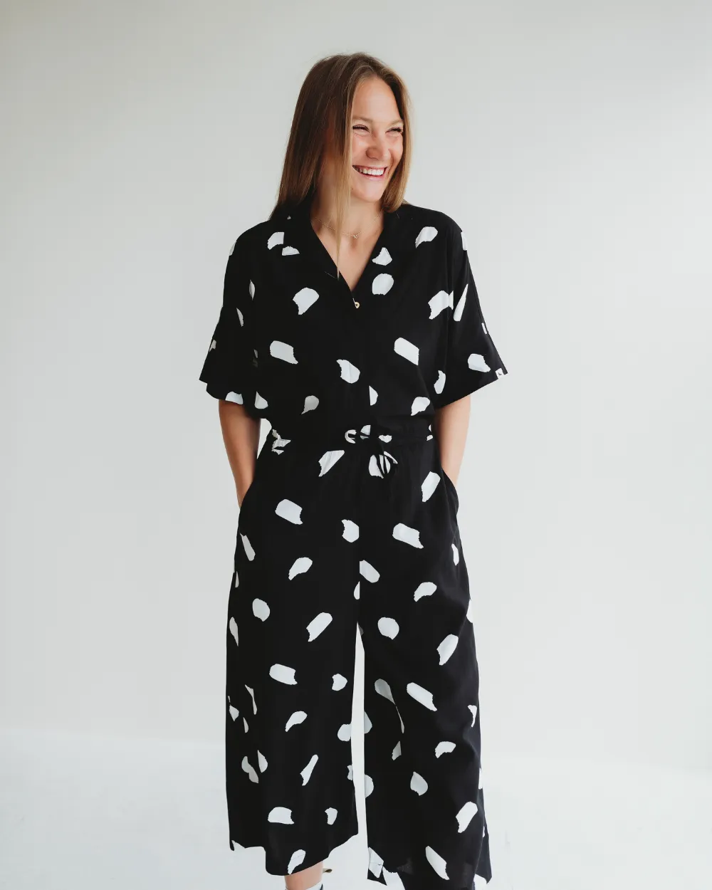 Iris Blizzard Print Jumpsuit