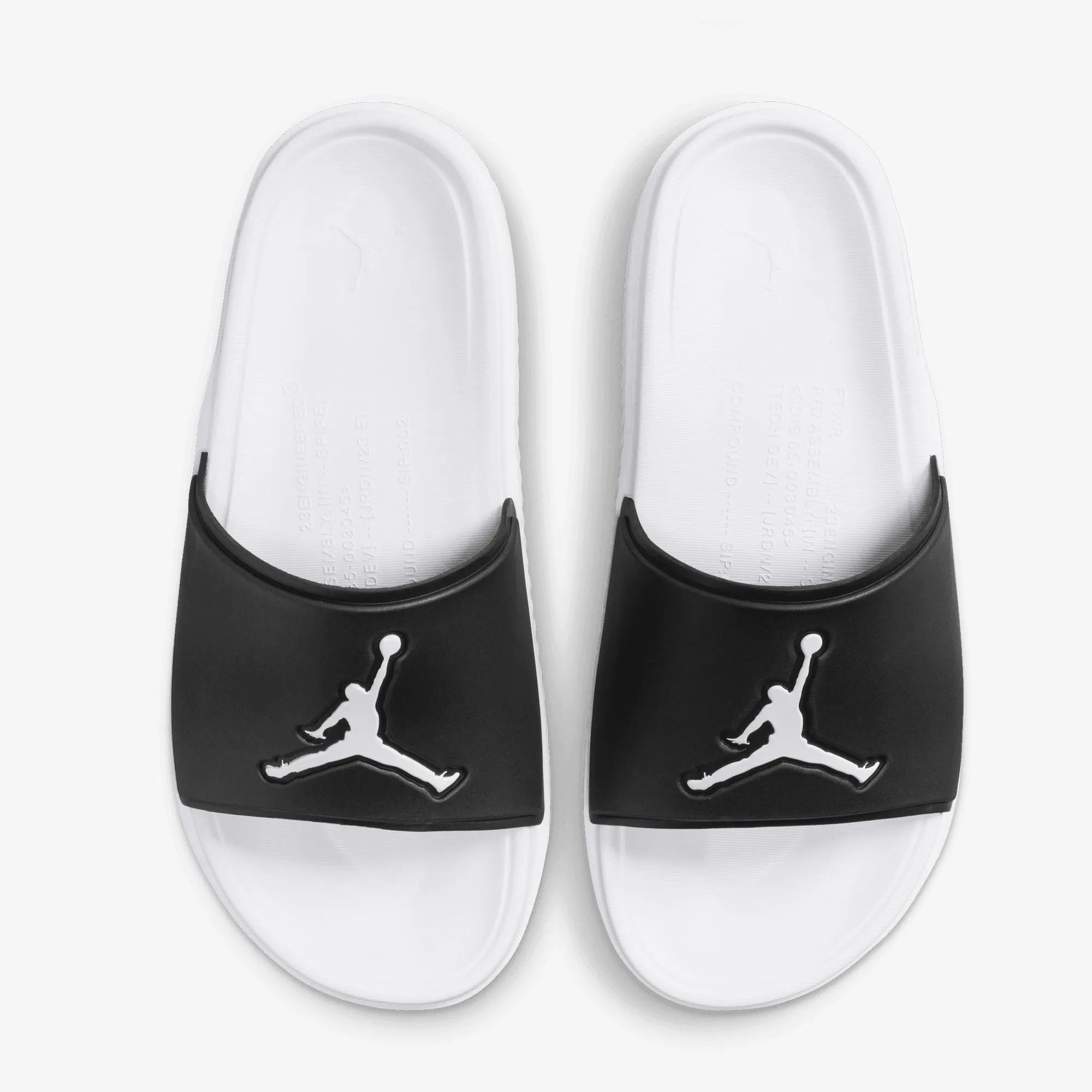 JORDAN | PARIS SAINT-GERMAIN JUMPMAN SLIDES { BLACK/WHITE-WHITE