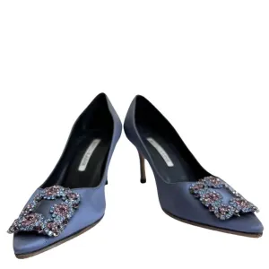 Manolo Blahnik Hangisi Jewelled Pumps