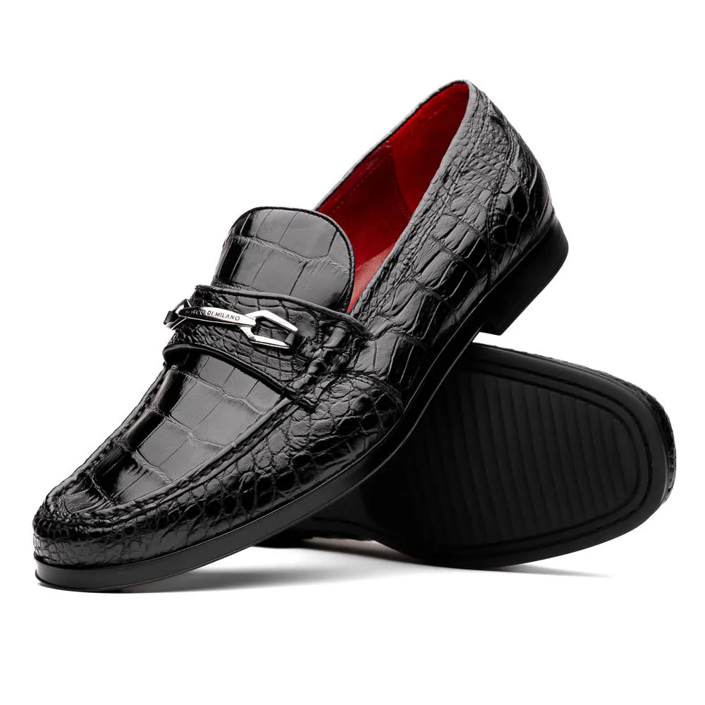 Marco Di Milano Hugo All Alligator and Rubber Black