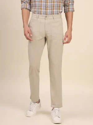 Men's Beige Chino Smart Casual Look For Season Essential