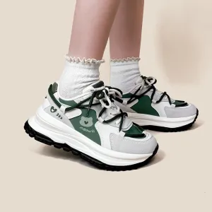 Meow Army Green Sneakers