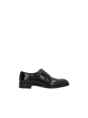 Monk-Strap Polished Leather Shoes