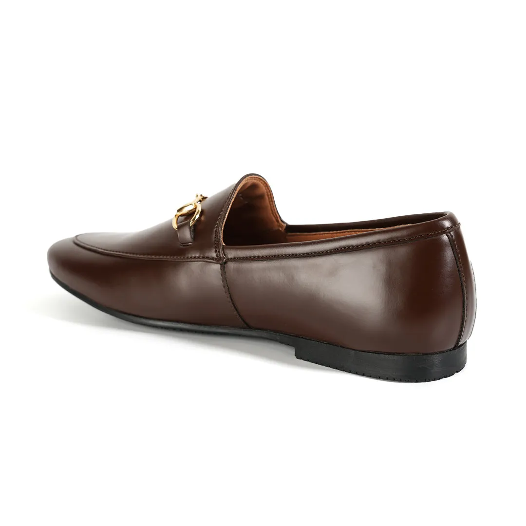 Monkstory Horsebit Flexi Business Slip-Ons - Brown