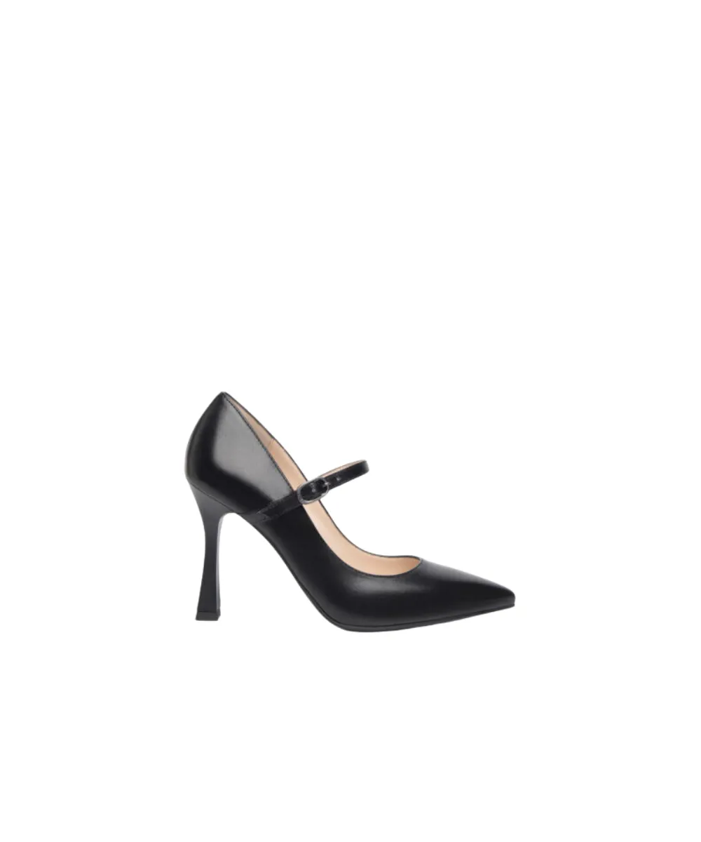 NEROGIARDINI WOMEN LEATHER PUMPS IN BLACK