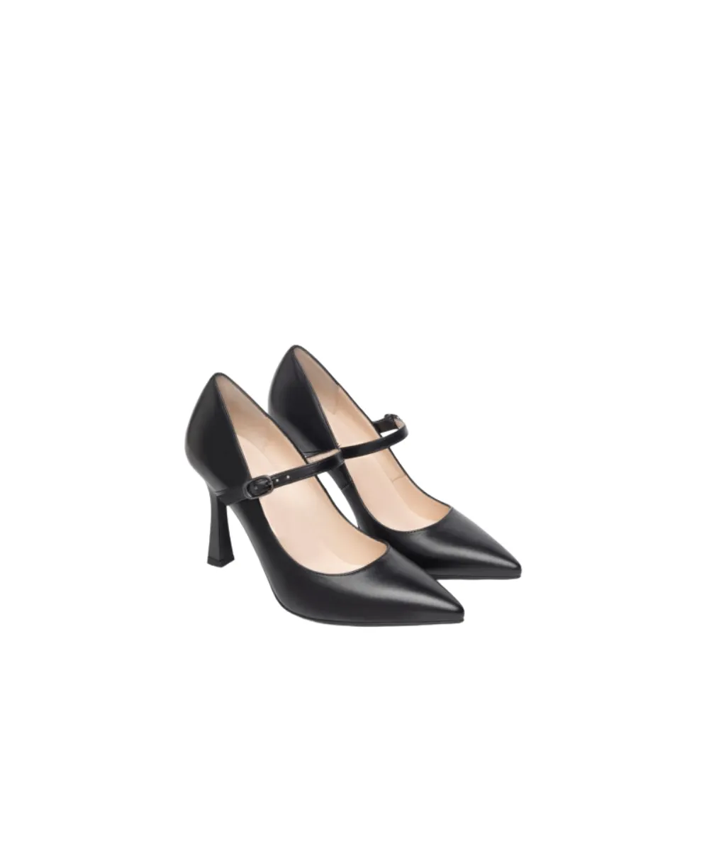 NEROGIARDINI WOMEN LEATHER PUMPS IN BLACK