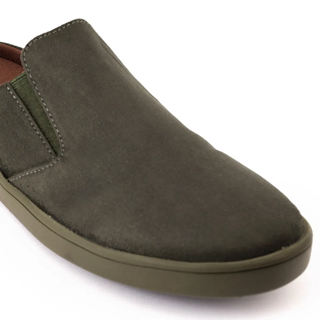 Nest Mules Vegan Suede Green Women Slip-ons