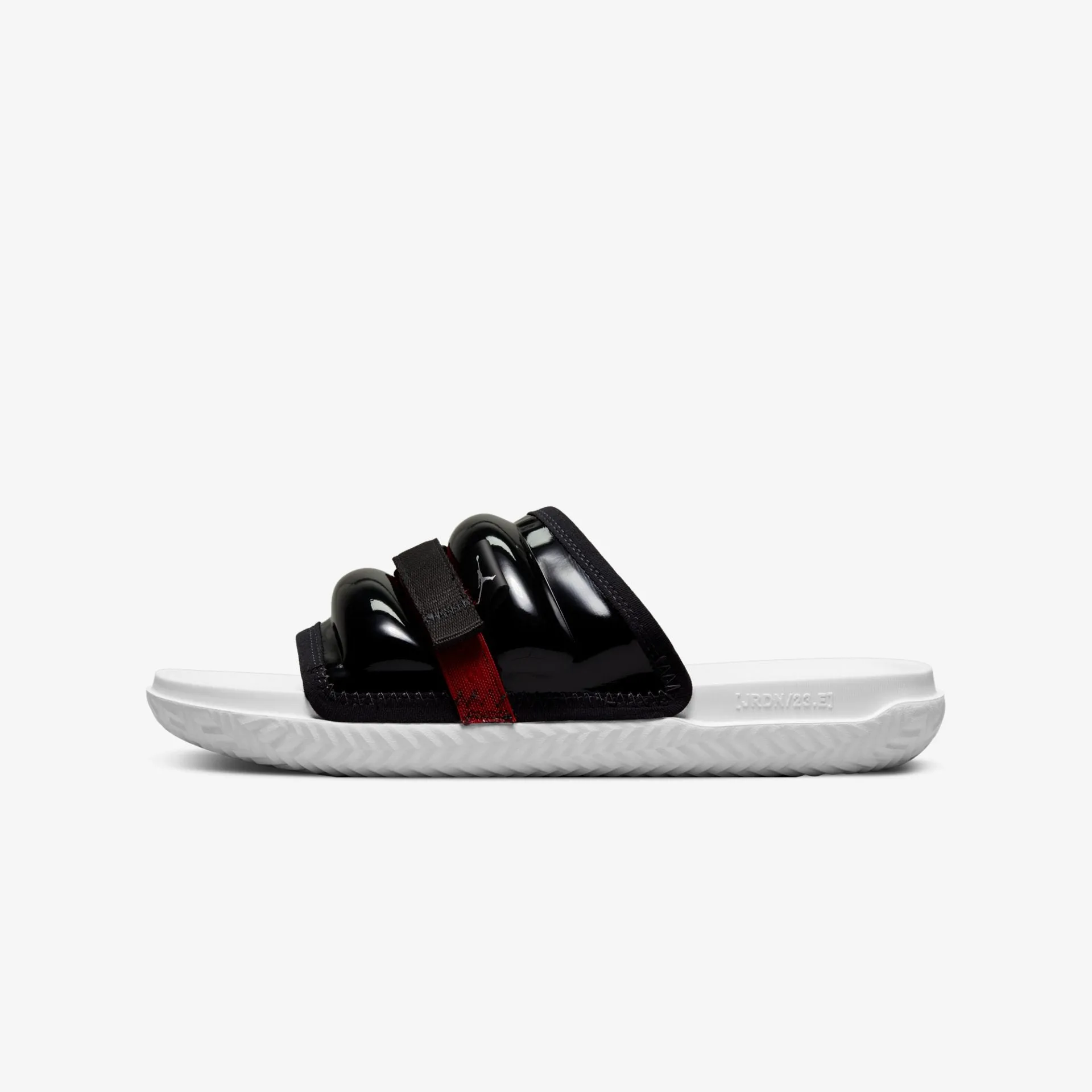 Nike | JORDAN SUPER PLAY SLIDES  { BLACK / WHITE