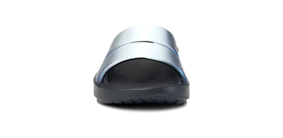 OOFOS Women's OOahh Luxe Slide - Frost