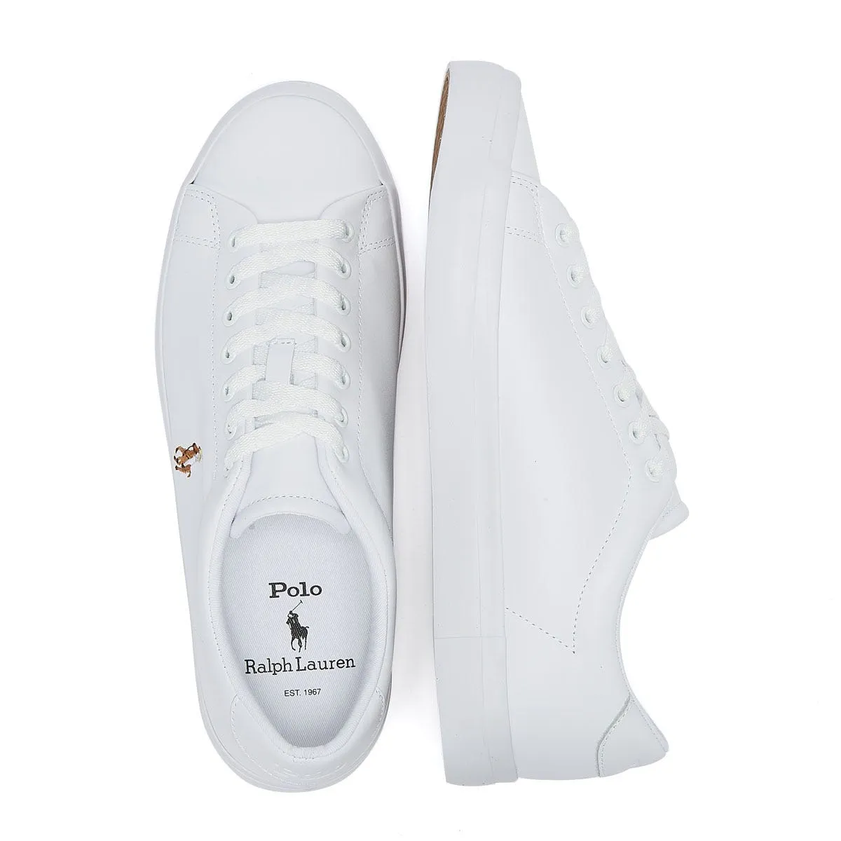 Ralph Lauren Longwood Leather White Trainers