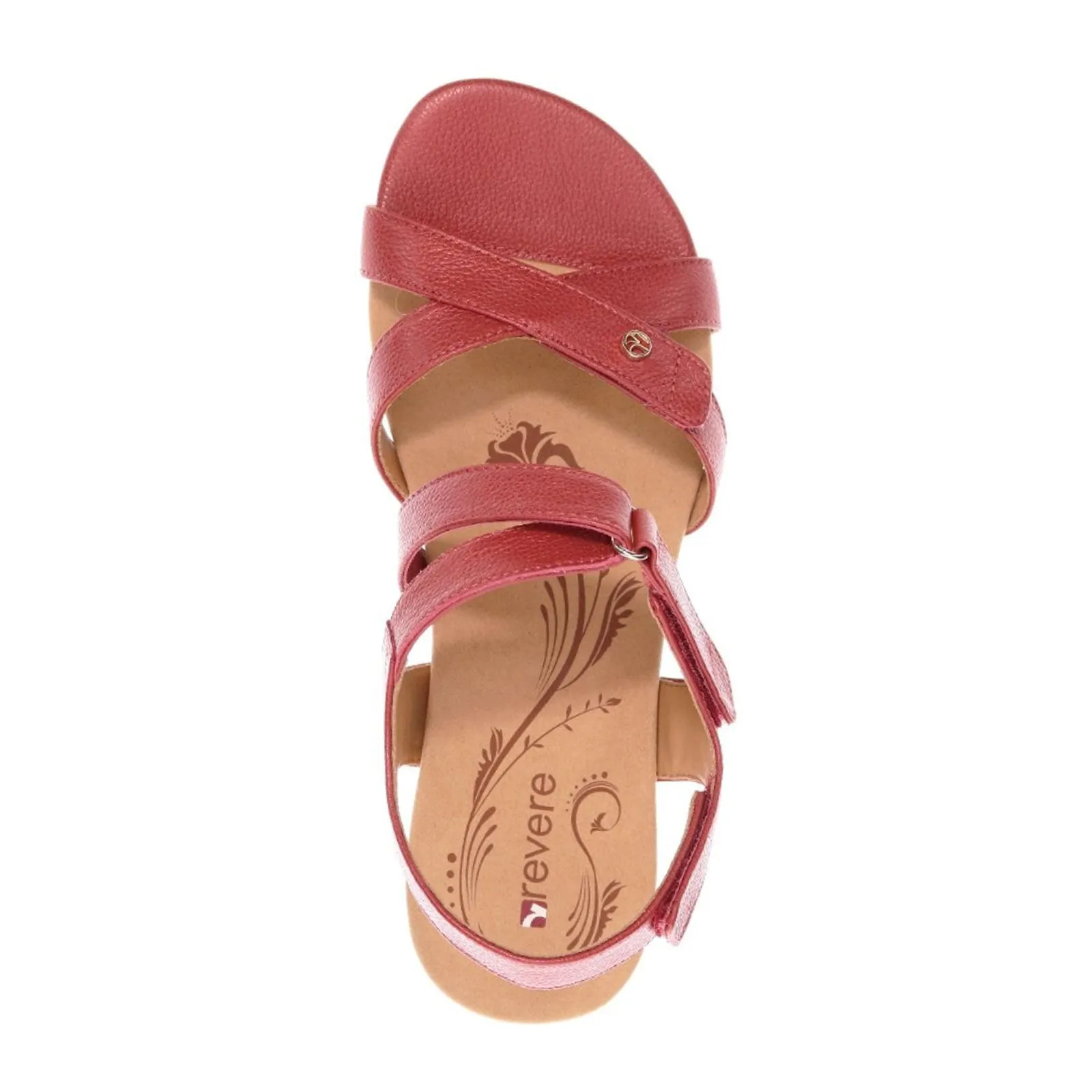 Revere Casablanca Wedge Sandal (Women) - Ruby Metallic