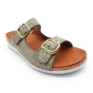 Revere Women's Brighton Wide Khaki Diamond