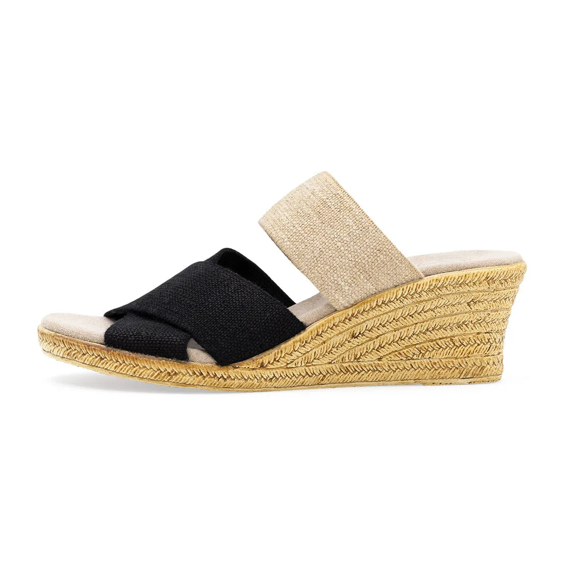 Rita - Two Tone Wedge Sandals