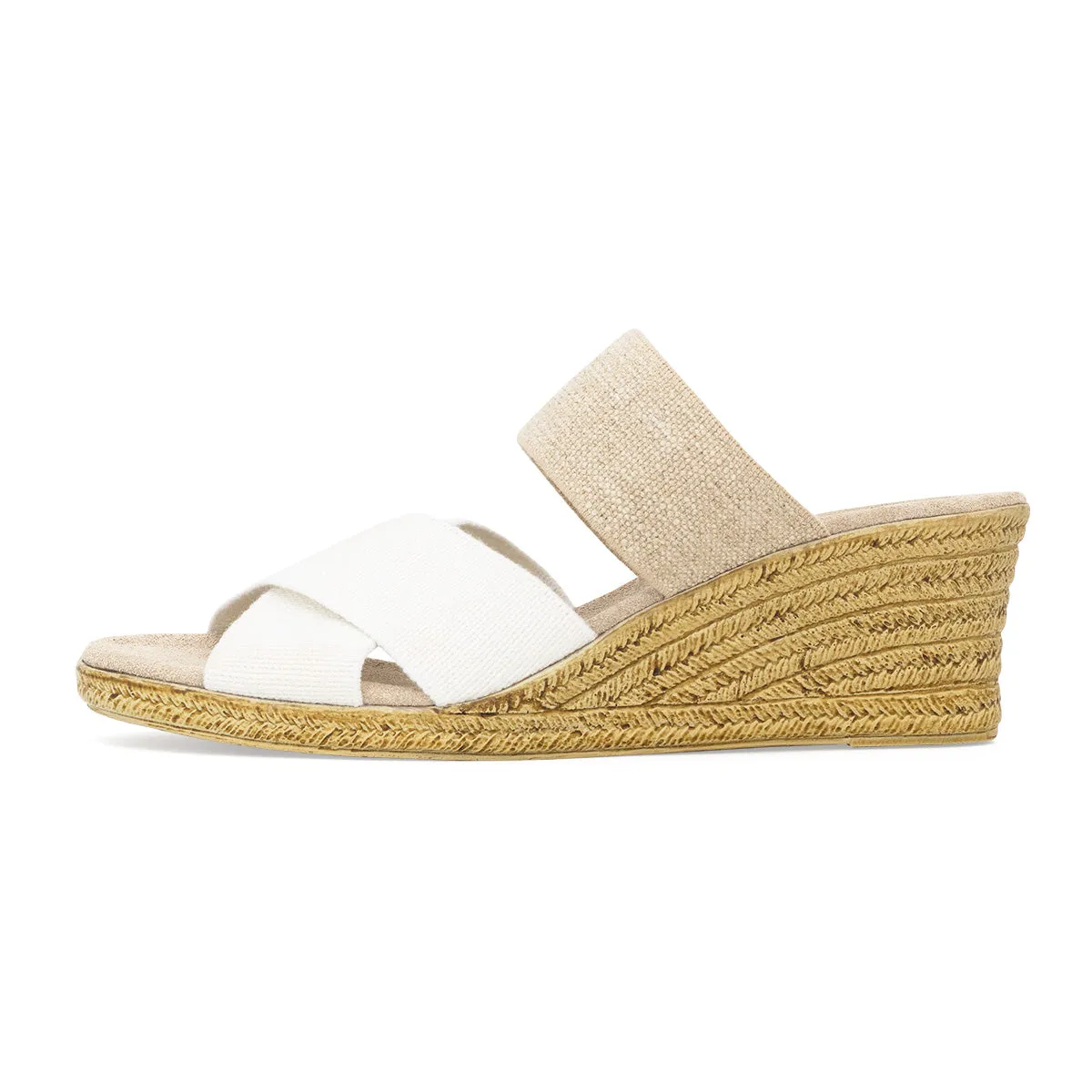 Rita - Two Tone Wedge Sandals