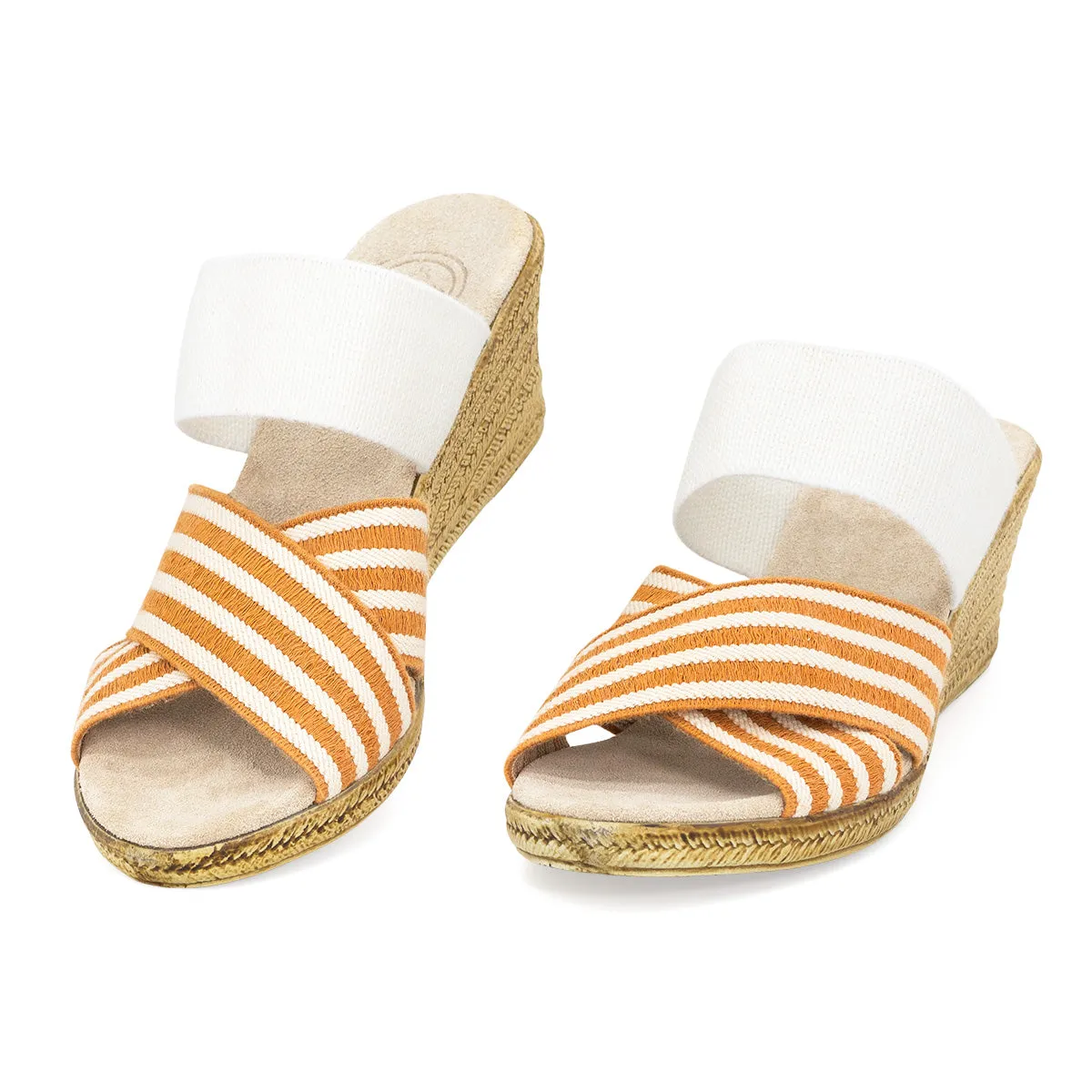 Rita - Two Tone Wedge Sandals