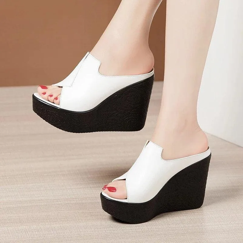 Slip-on Heels Wedge Sandals