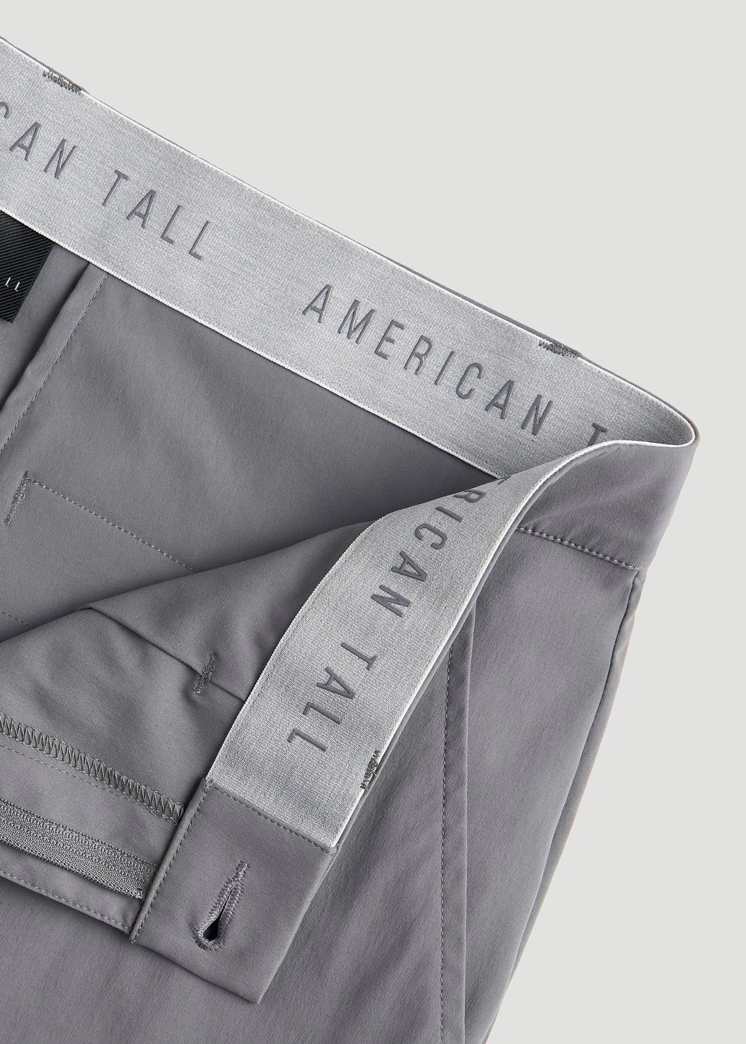 TAPERED FIT Traveler Chino Pants for Tall Men in Charcoal