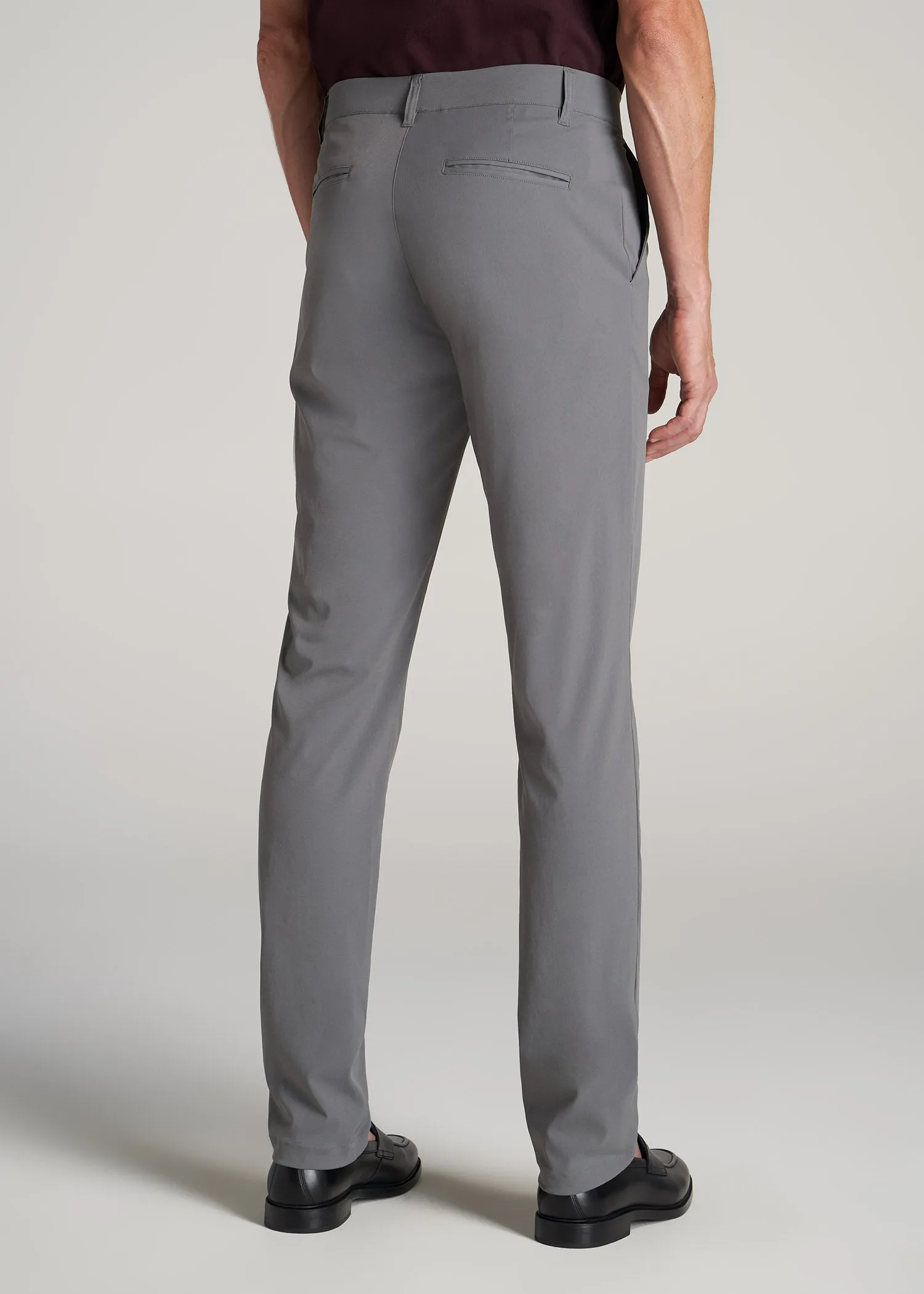 TAPERED FIT Traveler Chino Pants for Tall Men in Charcoal