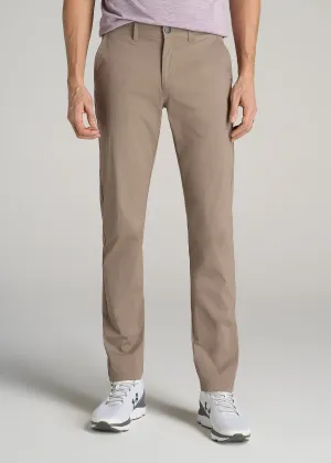 TAPERED FIT Traveler Chino Pants for Tall Men in Dark Sand