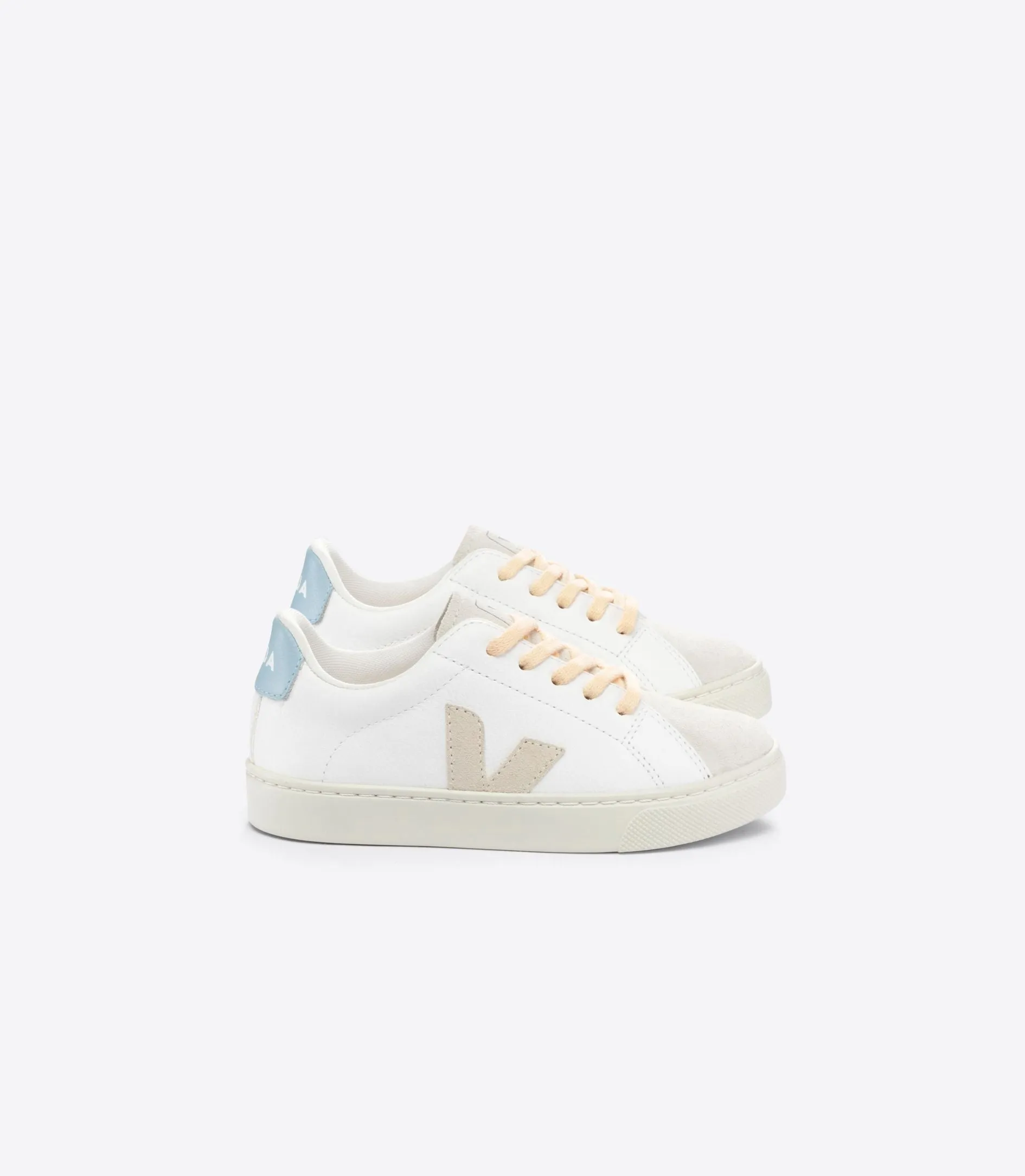 Veja Esplar Lace Girls White Sable Steel Trainer