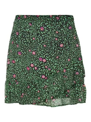 Vmcarolina Kas Hw Mini Skirt Wvn Ga - Groen Dessin