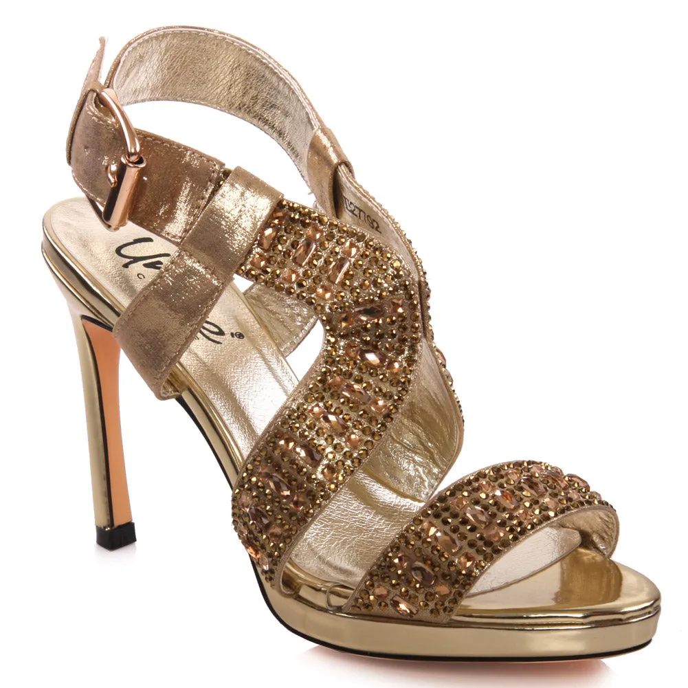 Womens ‘Neisa’ Decorated Evening Sandals