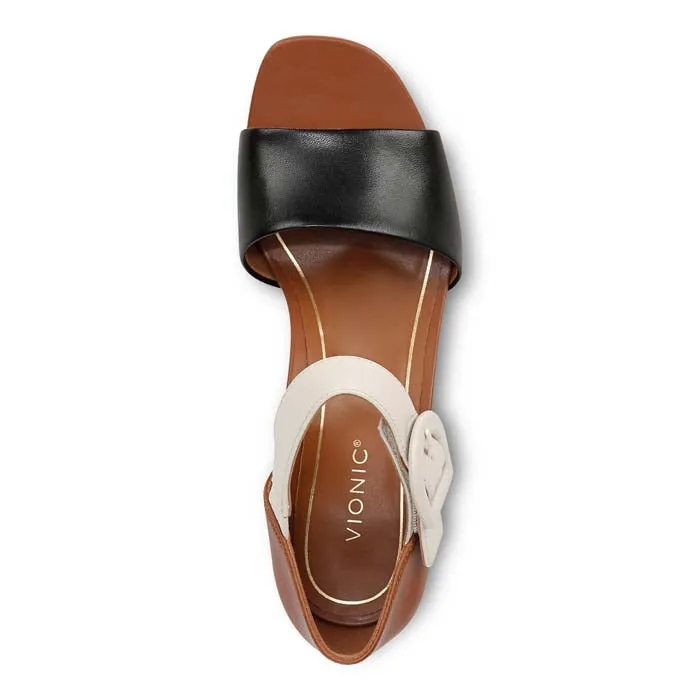 Womens Vionic Chardonnay in Tan/Black/Cream